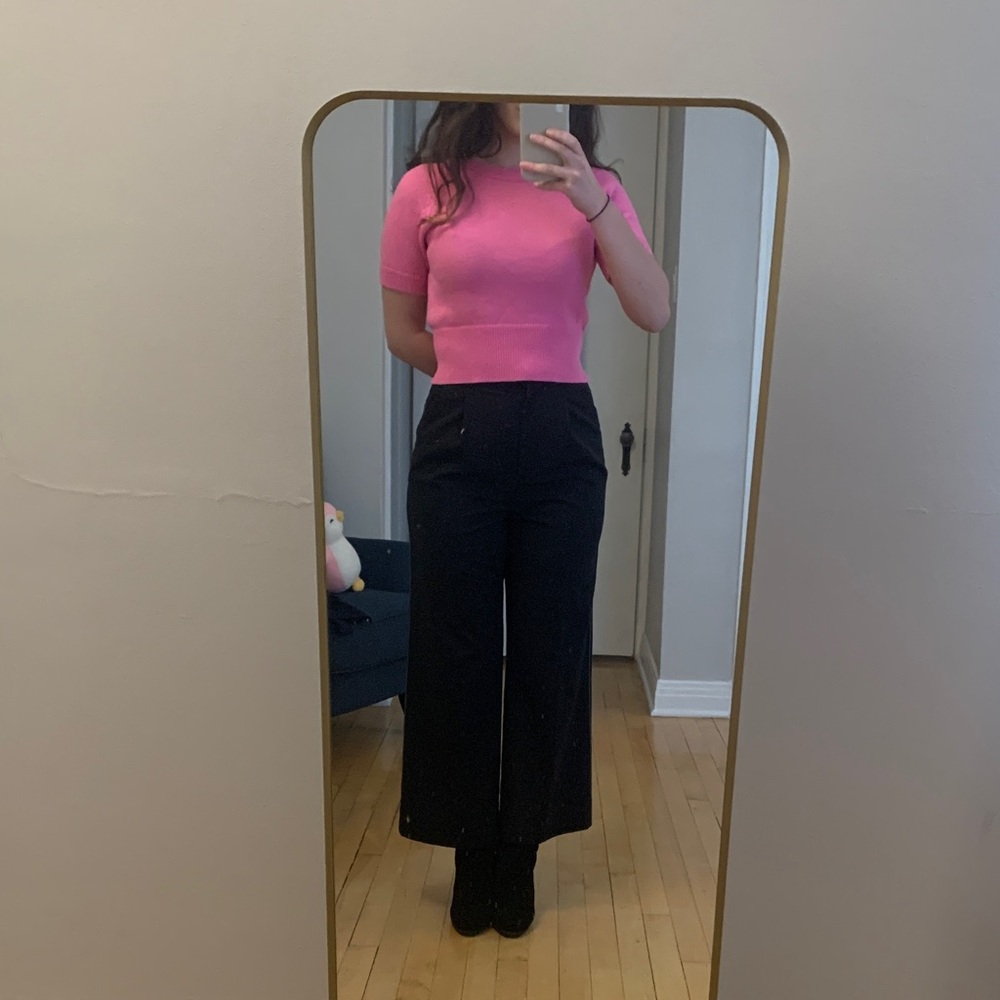Judith and Charles Pink Short Sleeve Knit Top